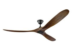 Monte Carlo 3MAVR70BK Maverick Max Modern Ceiling Fan, 70″, Matte Black