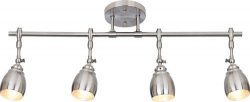 Pro Track Elm Park Collection Brushed Steel 4-Light Fixture