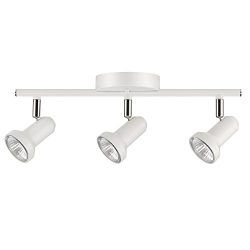 Globe Electric 59324 Track Bulbs Included, 3 Light, White
