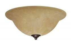 Emerson Ceiling Fans LK71VNB Amber Parchment Light Fixture for Ceiling Fans, Medium Base CFL