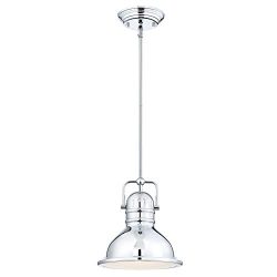 Westinghouse 63083A Boswell One-Light LED Indoor Mini Pendant with Frosted Prismatic Lens, 8.75- ...