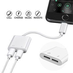 SUMDY Dual iPhone Adapter, Lightning Adapter with Call,iPhone 7 Adapter, Lightning Adapter Split ...