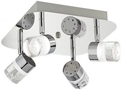Pro Track Linda Square Chrome LED Track Fixture