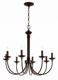 Trans Globe Lighting 9018 ROB Indoor  Candle 26.5″ Chandelier, Rubbed Oil Bronze