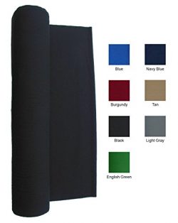 21 Ounce Pool Table Felt – Billiard Cloth – For a 7 Foot Table Black