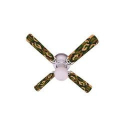 Ceiling Fan Designers Ceiling Fan, Camoflauge Green, 42″