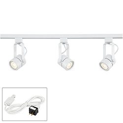 Linear 3-Light White LED Bullet Track Kit w/Connector