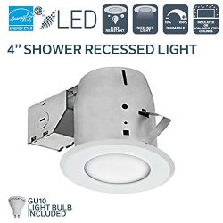 Nadair 4in Shower Recessed Lighting Dimmable LED Downlight Bathroom Spotlights – IC Rated  ...