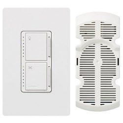 Lutron MA-LFQHW-WH Maestro Fan Control and Dimmer Kit, White