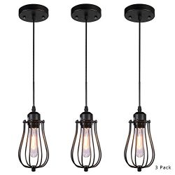 HOOOM Pendant Light Ceiling Mounted Chandelier Fixture, Kitchen Lighting Hanging Light Modern In ...