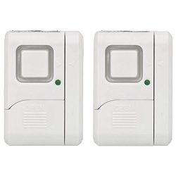 GE Personal Security Window/Door Alarm, 2-Pack, DIY Home Protection, Burglar Alert, Wireless Ala ...