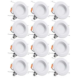 TORCHSTAR 15W 6inch Wet Location CRI90+ Dimmable 90W Equivalent Retrofit LED Recessed Lighting F ...