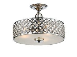 Saint Mossi Chandelier Modern K9 Crystal Raindrop Chandelier Lighting Flush mount LED Ceiling Li ...