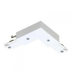 Basic Lytespan® L Connector, For Use With Lytespan® 1-Circuit Track Lighting Systems, Matte White