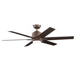 Home Decorators Collection Kensgrove 54 in. Integrated LED Indoor Espresso Bronze Ceiling Fan wi ...