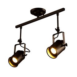 HuaHan Extension Adjustable Track Lighting Ceiling Light Spotlight Track Lights (two Heads)