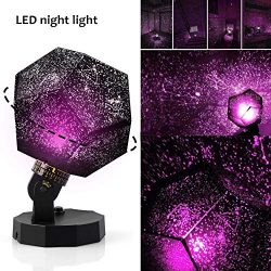 Lisnec Star Lighting Lamp, 5 LED Beads Romantic Constellation Lamp Relaxing 360 Degree Mood Ligh ...