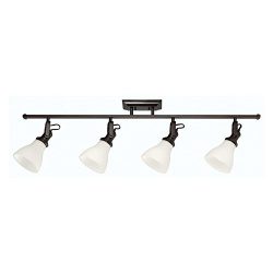 Sea Gull Lighting 2520404-710 4LT Track Lighting Kit, Burnt Sienna