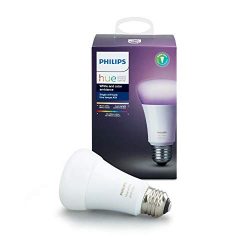 Philips Hue Single Premium Smart Bulb, 16 million colors, for most lamps & overhead lights,  ...