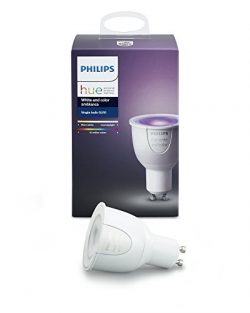 Philips Hue White and Color Ambiance GU10 Dimmable LED
Smart Spot Light (Compatible with Amazon  ...