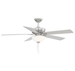 Trade Winds Lighting TW2007BN Berkeley Lake 52″ Contractor Grade Ceiling Fan with LED Ligh ...