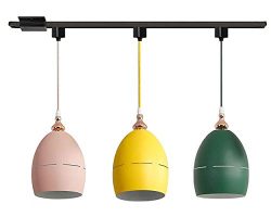 Kiven Halo Track Pendant Lighting Nordic Macaron Aluminum Track Mount Pendant Fixture Kitchen Is ...