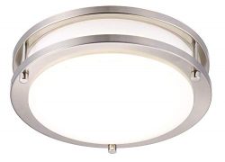 Cloudy Bay LED Motion Sensor Ceiling Light,Time,Distance,Ambience Adjustable,10 inch,120V 15W CR ...