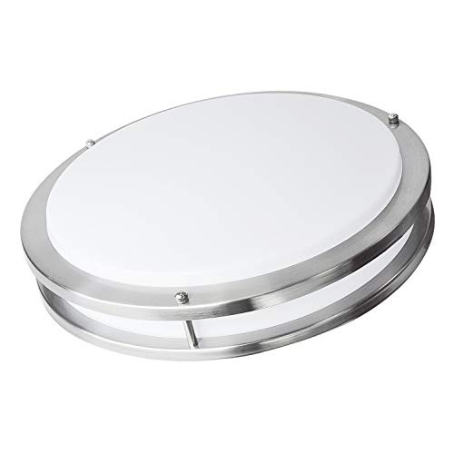 OSTWIN 16-inch Large size LED Ceiling Light Fixture Flush Mount, Dimmable, Round 24 Watt (125W R ...