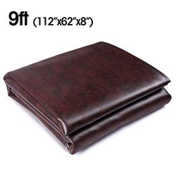 Boshen 7/8/9FT Heavy Duty Fitted Leatherette Billiard Pool Table Cover Furniture Cover