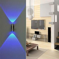 Clearance Tuscom Ceiling Light Blue Double-Headed LED Wall Lamp,for Hallway Path Bedroom Porch H ...