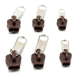 6 Pieces Fix Zip Puller/Zipper Pull Sliders Head Repair Instant Kit Removable Rescue Replacement ...