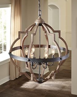 Saint Mossi Oil Rubbed Bronze Farmhouse Chandelier Lighting Flush mount LED Ceiling Light Fixtur ...