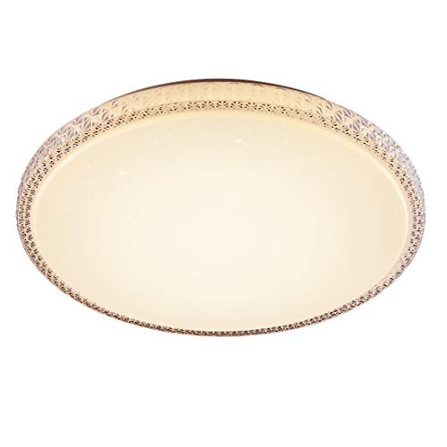 CORSO 20″ Flush Mount LED Ceiling Lights Round Fixture, Extra Large Modern Close to Ceilin ...