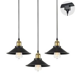 STGLIGHTING 3-Pack H-Type Track Light Pendants Restaurant Chandelier Decorative Instant Pendant  ...