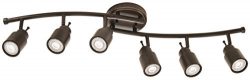 Lithonia Lighting LTFSTCYL MR16GU10 LED 27K 6H ORB M4 6 Fixed-Track Lighting Kit, Oil Rubbed Bronze