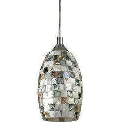 Sunlite LFX/DSG/PD/D/9W/VEN 11 Inch LED Designers Glass Decorative Pendants Dimmable Fixture, Br ...