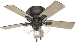 Hunter Fan Company 52153 Hunter 42″ Crestfield Noble Bronze LED Light Ceiling Fan