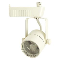 D&D Brand H System MR16 Low Voltage Track Lighting Fixture White HTC-R10-WH (Head Only ̵ ...