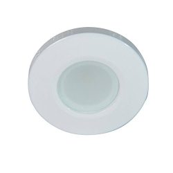 Lumitec 112503, Orbit Flush Mount Down Light, LED, Brushed Housing, Non-Dimming White, Non TTP