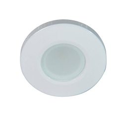 Lumitec 112503, Orbit Flush Mount Down Light, LED, Brushed Housing, Non-Dimming White, Non TTP