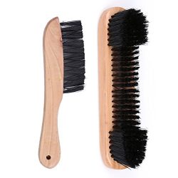 2Pcs/set Rail Brush Felt Brush Cleaner Billiard Snooker Pool Table Wooden Tool Light-weighted Ra ...