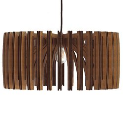 Wood Pendant Light – Modern Chandelier Lighting – Hanging Dining Lamp – Ceilin ...