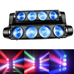 Spider Moving Head Strobe Light 100W,RGBW LED Stage Lighting, DMX DJ Light with Gobo Pattern for ...