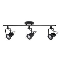 Hampton Bay 1.975 ft. 3-Light Black LED Track Lighting Kit