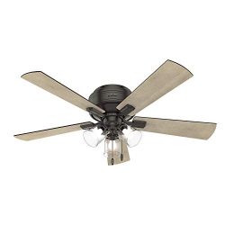 Hunter Fan Company 54208 Hunter 52″ Crestfield Noble Bronze LED Light Ceiling Fan