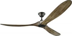 Monte Carlo 3MAVR70AGP Maverick Max 70” Outdoor Ceiling Fan with Remote Control, Aged Pewter