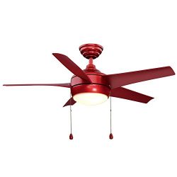 Windward 44 in. Ceiling Fan with light RED