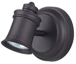 Canarm ICW299A01ORB10 Taylor 1-Bulb Wall Mount Track Light, Oil Rubbed Bronze