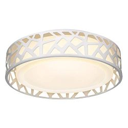 LED Flush Mount Ceiling Light, 14 Inch Dimmable Round Lighting Fixture, 20W 1400 Lumens 3000K Wa ...