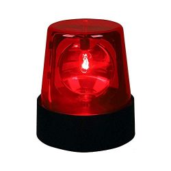 Rhode Island Novelty Police Beacon Light | Flashes and Rotates | 7-Inches | Red